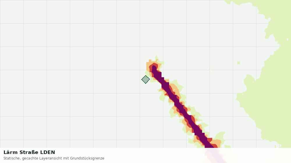 Statische Kartenansicht: Lärm Straße LDEN