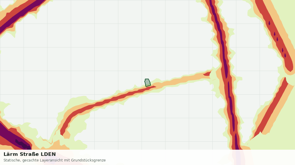 Statische Kartenansicht: Lärm Straße LDEN