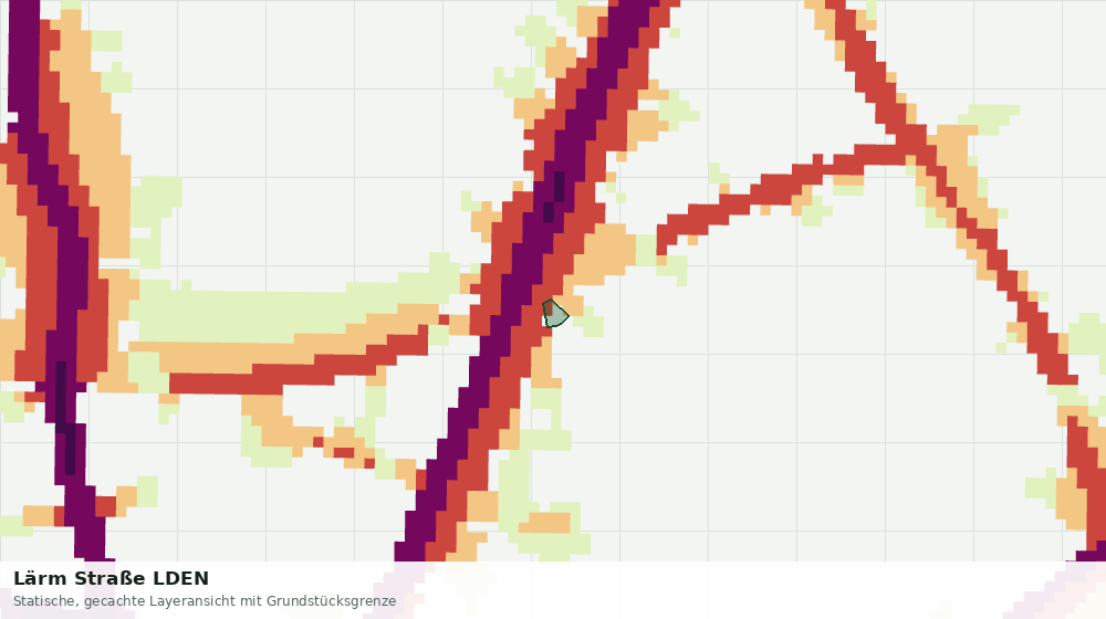 Statische Kartenansicht: Lärm Straße LDEN