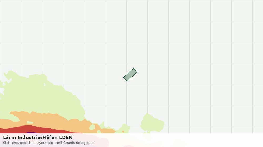 Statische Kartenansicht: Lärm Industrie/Häfen LDEN
