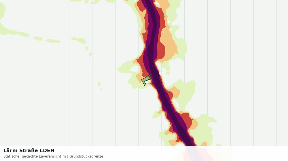 Statische Kartenansicht: Lärm Straße LDEN