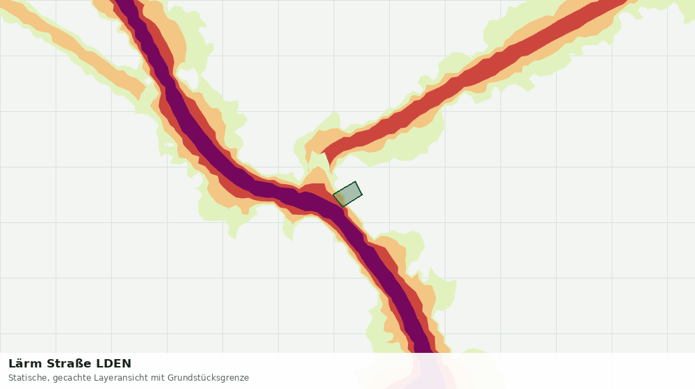 Statische Kartenansicht: Lärm Straße LDEN
