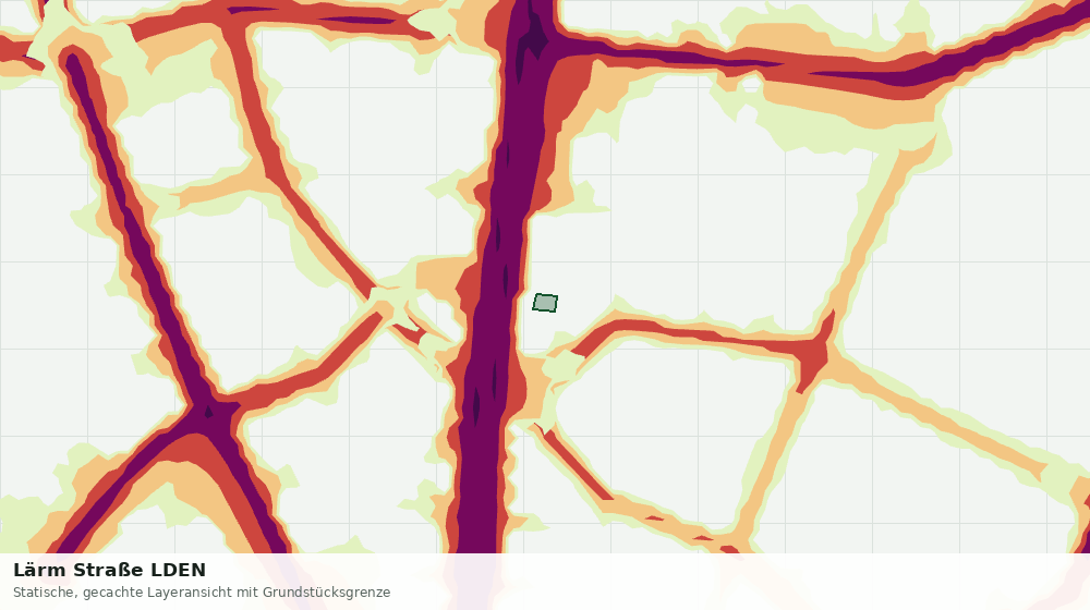Statische Kartenansicht: Lärm Straße LDEN