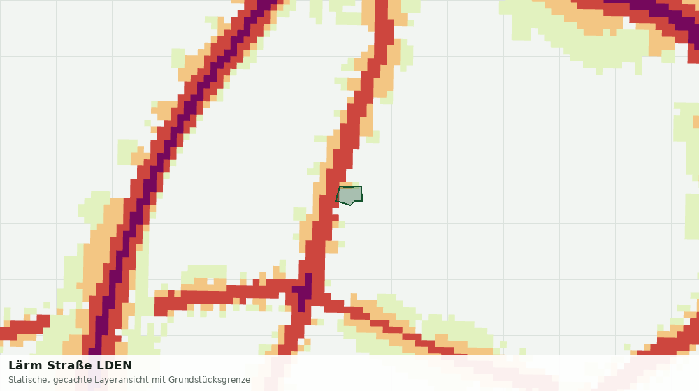 Statische Kartenansicht: Lärm Straße LDEN