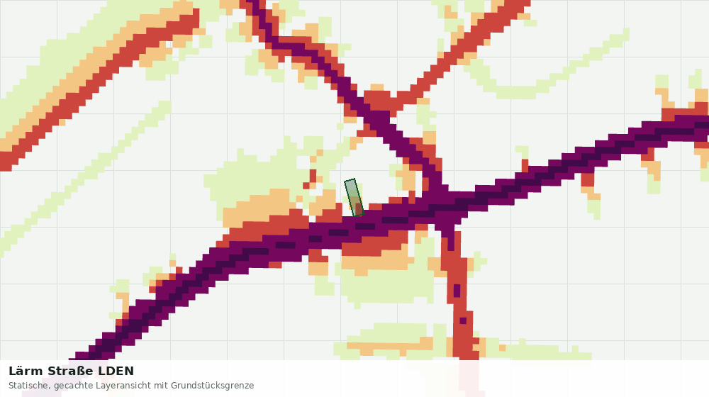 Statische Kartenansicht: Lärm Straße LDEN