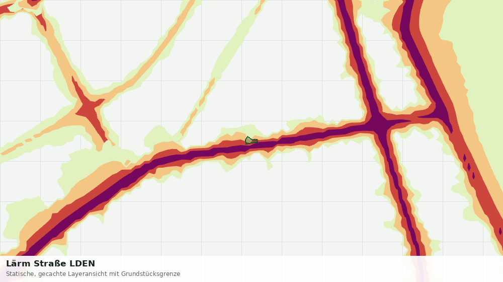 Statische Kartenansicht: Lärm Straße LDEN