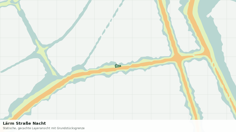 Statische Kartenansicht: Lärm Straße Nacht