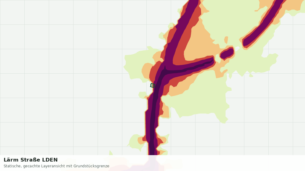 Statische Kartenansicht: Lärm Straße LDEN