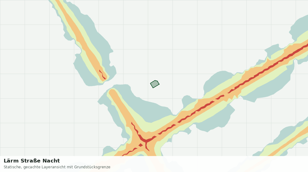 Statische Kartenansicht: Lärm Straße Nacht
