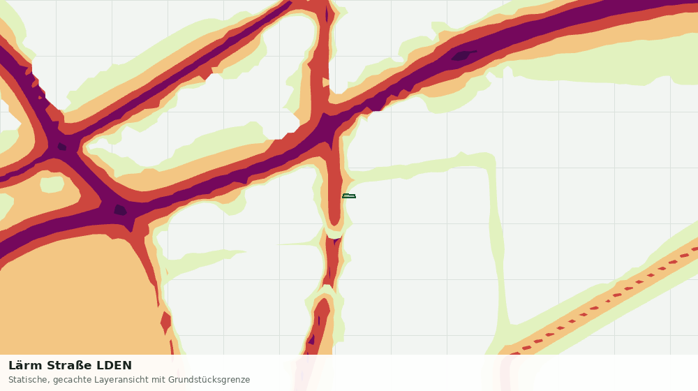 Statische Kartenansicht: Lärm Straße LDEN