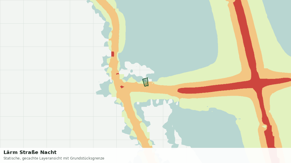 Statische Kartenansicht: Lärm Straße Nacht