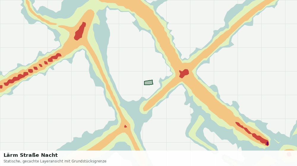 Statische Kartenansicht: Lärm Straße Nacht