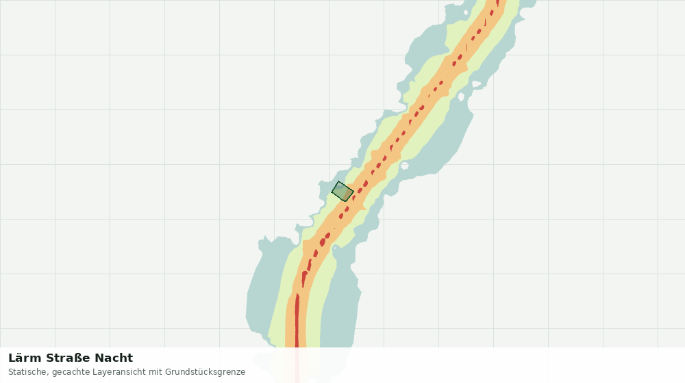 Statische Kartenansicht: Lärm Straße Nacht