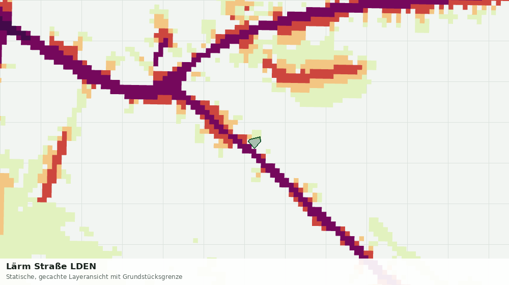 Statische Kartenansicht: Lärm Straße LDEN