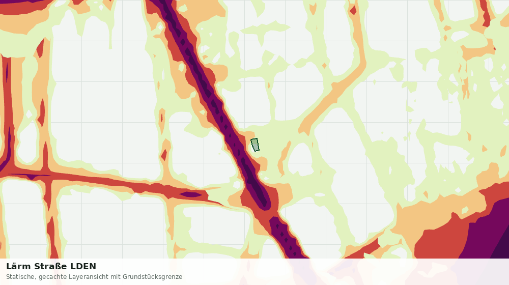 Statische Kartenansicht: Lärm Straße LDEN