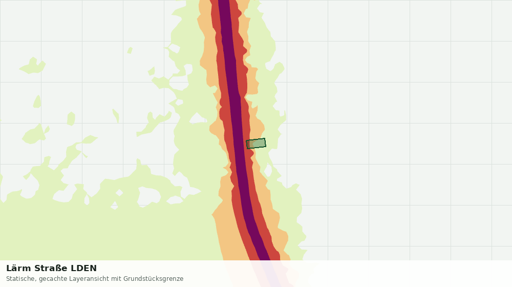 Statische Kartenansicht: Lärm Straße LDEN