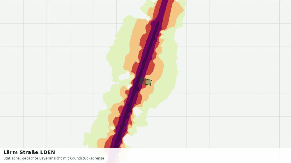 Statische Kartenansicht: Lärm Straße LDEN