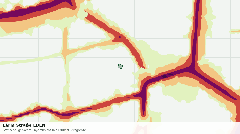 Statische Kartenansicht: Lärm Straße LDEN