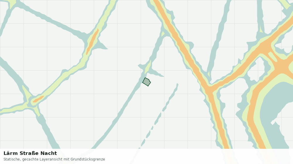 Statische Kartenansicht: Lärm Straße Nacht