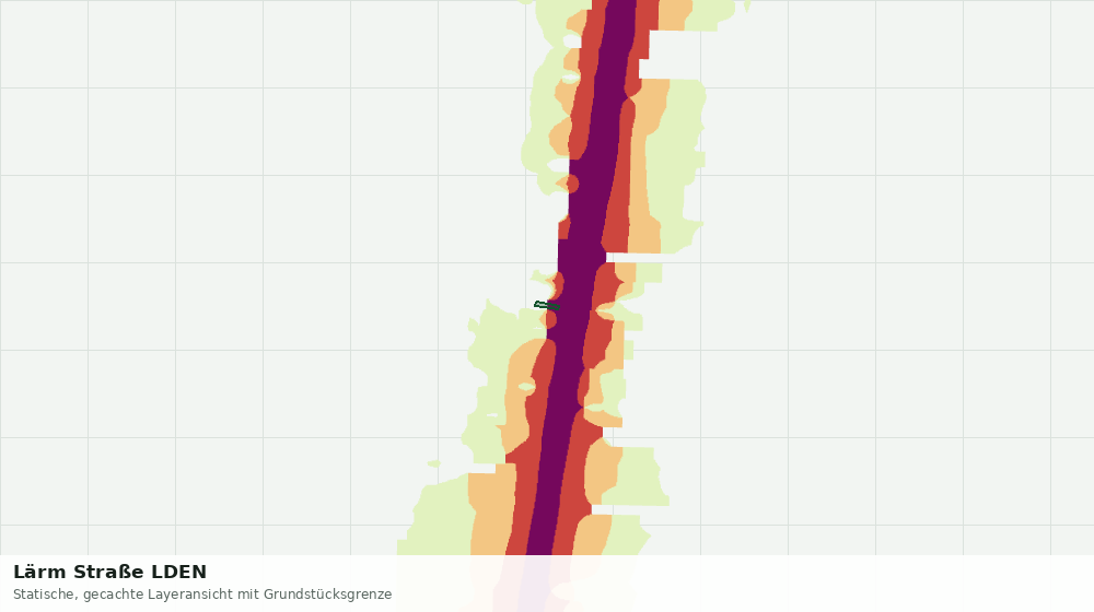 Statische Kartenansicht: Lärm Straße LDEN