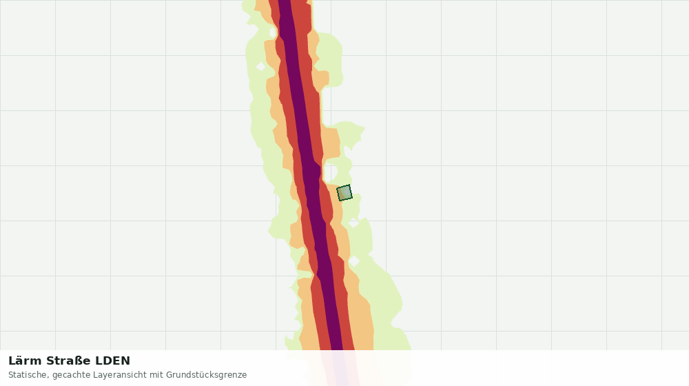 Statische Kartenansicht: Lärm Straße LDEN