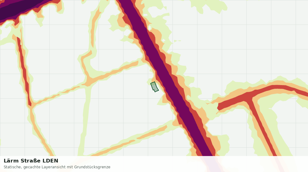 Statische Kartenansicht: Lärm Straße LDEN