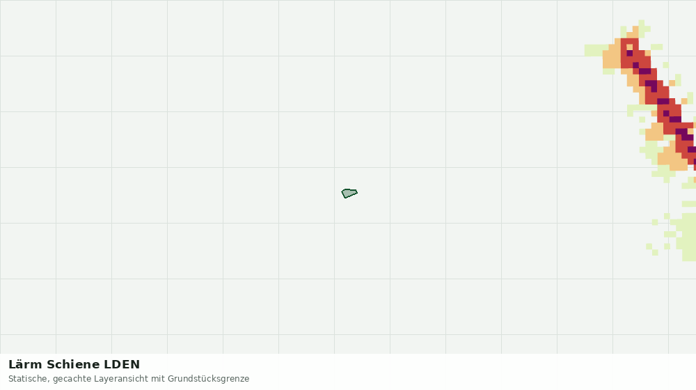 Statische Kartenansicht: Lärm Schiene LDEN