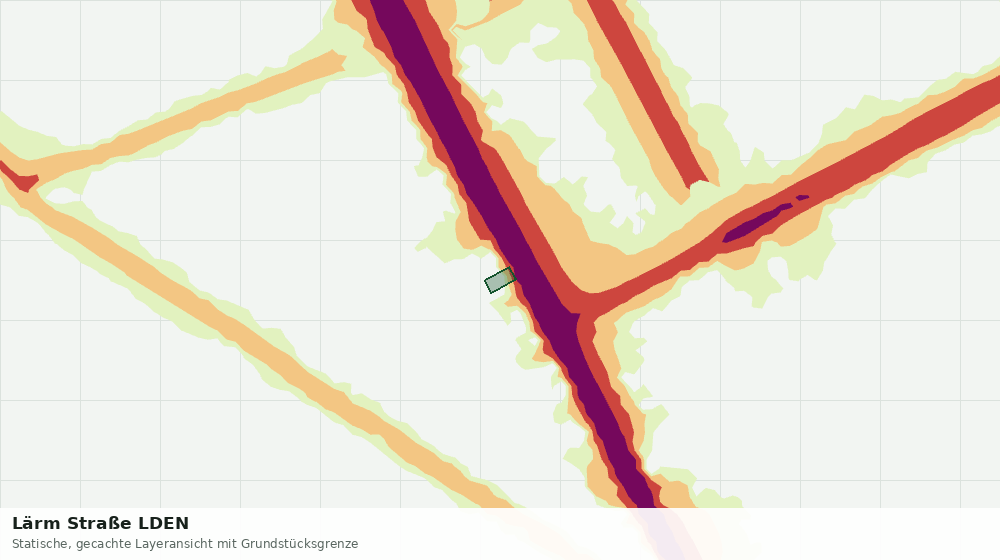 Statische Kartenansicht: Lärm Straße LDEN