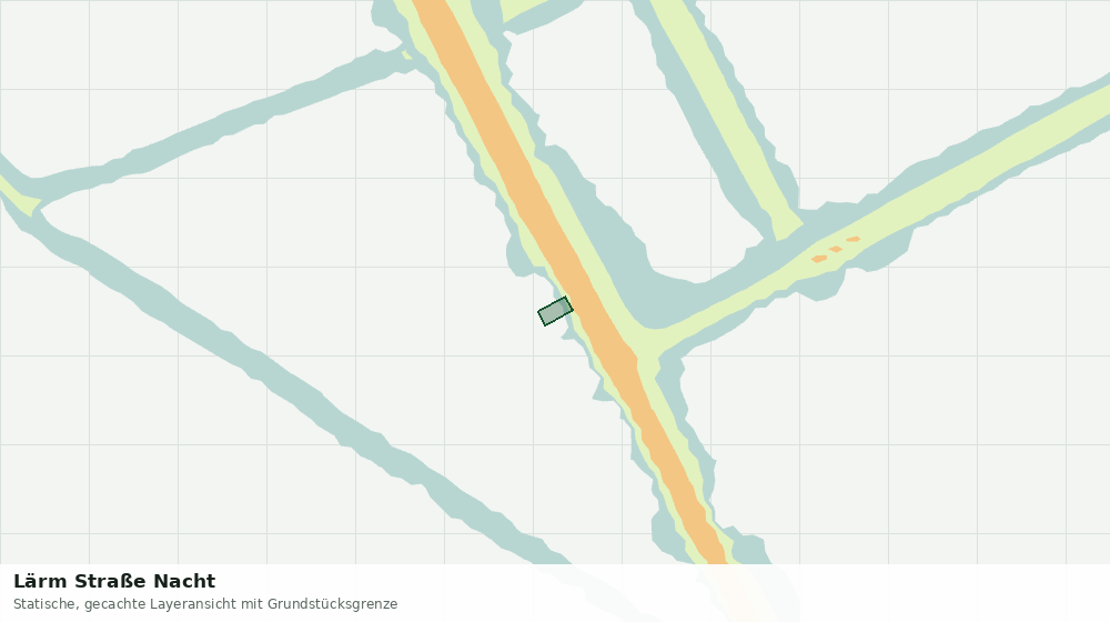 Statische Kartenansicht: Lärm Straße Nacht