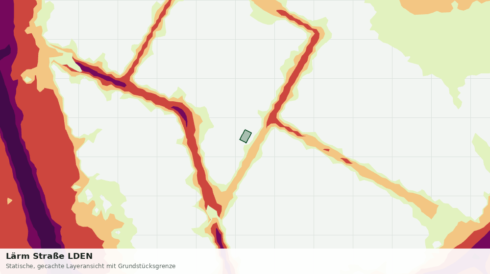 Statische Kartenansicht: Lärm Straße LDEN