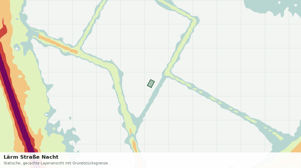 Statische Kartenansicht: Lärm Straße Nacht