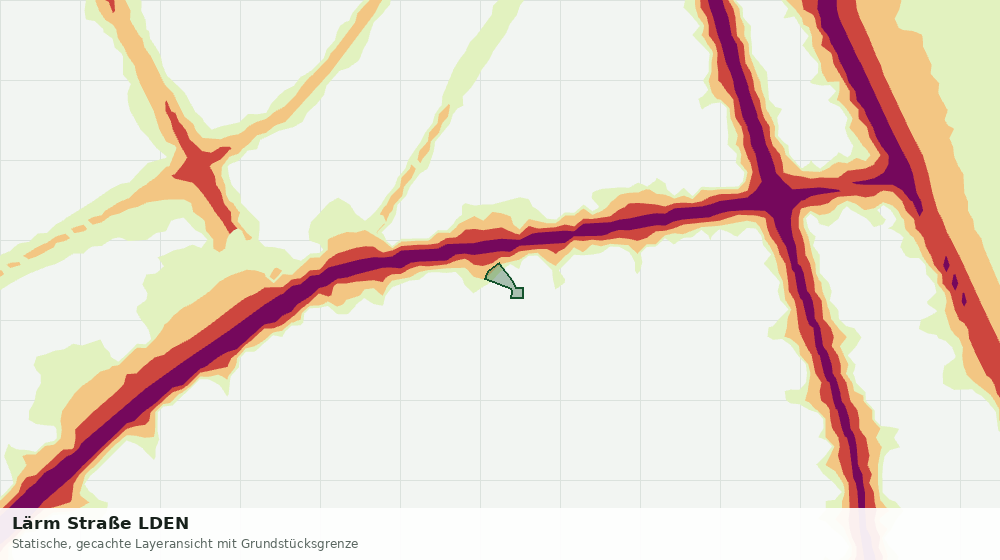 Statische Kartenansicht: Lärm Straße LDEN