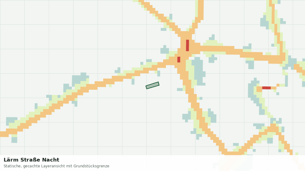 Statische Kartenansicht: Lärm Straße Nacht