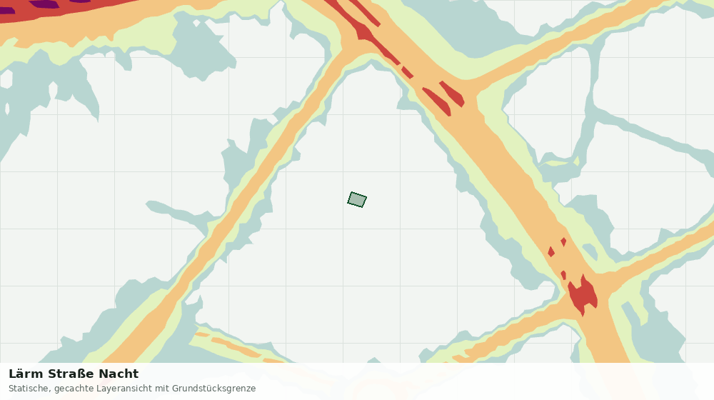 Statische Kartenansicht: Lärm Straße Nacht