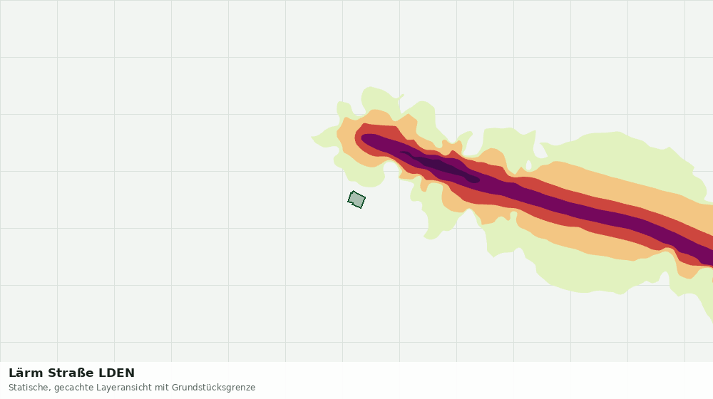 Statische Kartenansicht: Lärm Straße LDEN