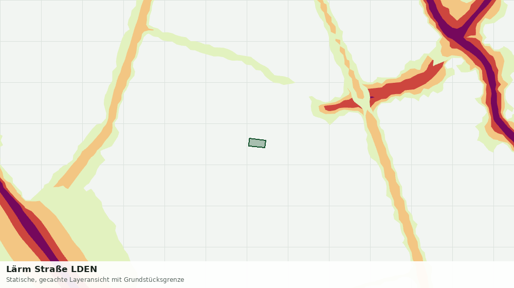 Statische Kartenansicht: Lärm Straße LDEN