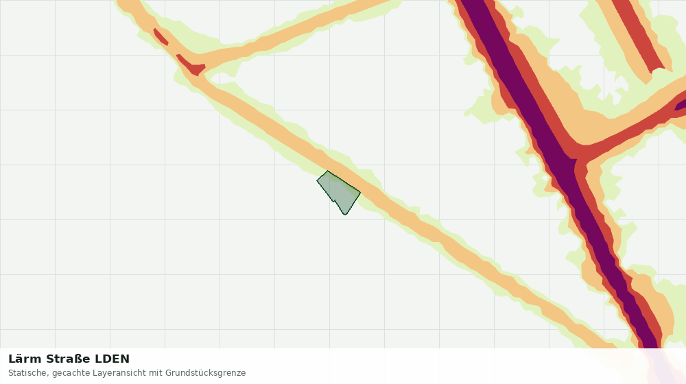 Statische Kartenansicht: Lärm Straße LDEN