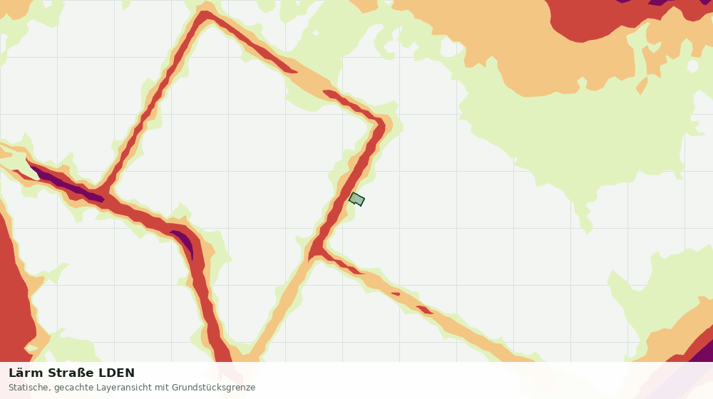 Statische Kartenansicht: Lärm Straße LDEN