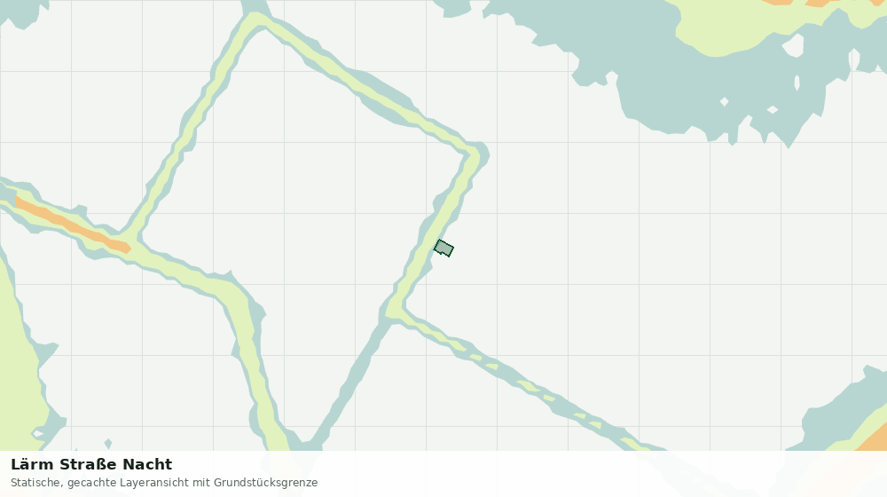 Statische Kartenansicht: Lärm Straße Nacht