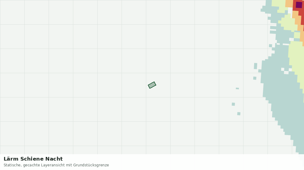Statische Kartenansicht: Lärm Schiene Nacht