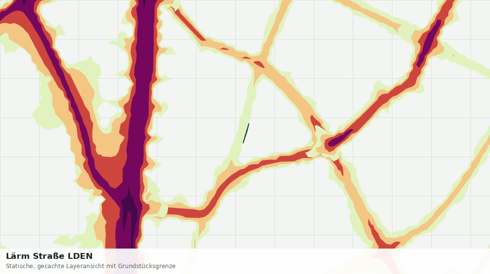 Statische Kartenansicht: Lärm Straße LDEN