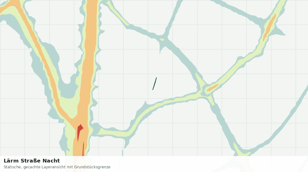 Statische Kartenansicht: Lärm Straße Nacht
