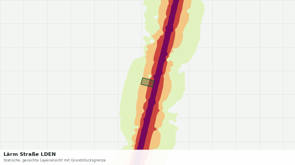 Statische Kartenansicht: Lärm Straße LDEN