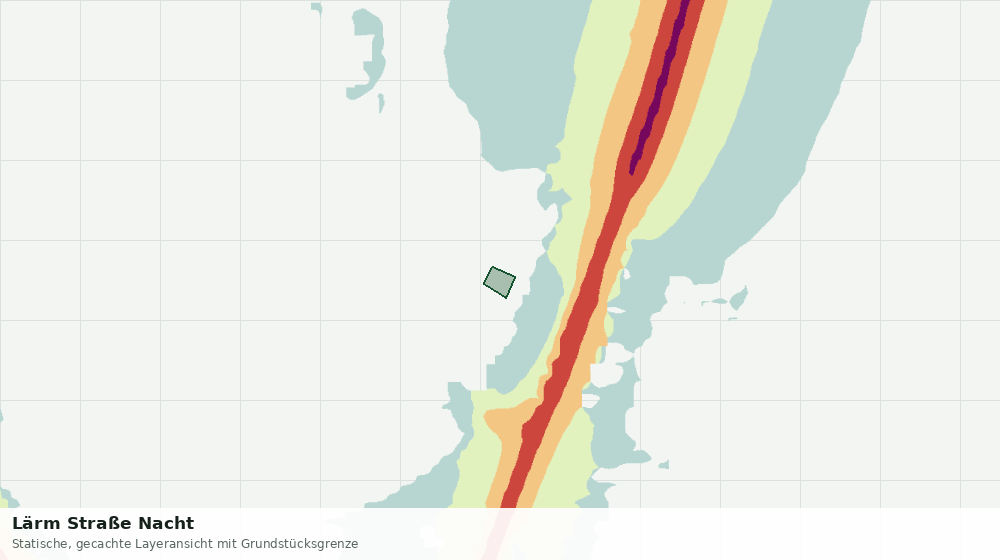 Statische Kartenansicht: Lärm Straße Nacht