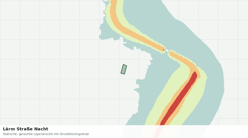 Statische Kartenansicht: Lärm Straße Nacht