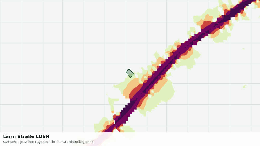 Statische Kartenansicht: Lärm Straße LDEN