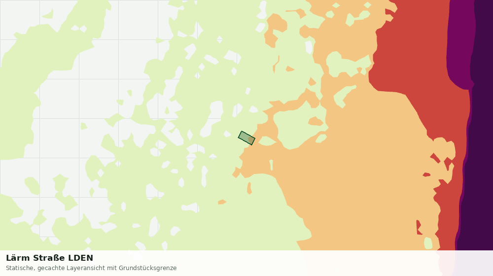 Statische Kartenansicht: Lärm Straße LDEN