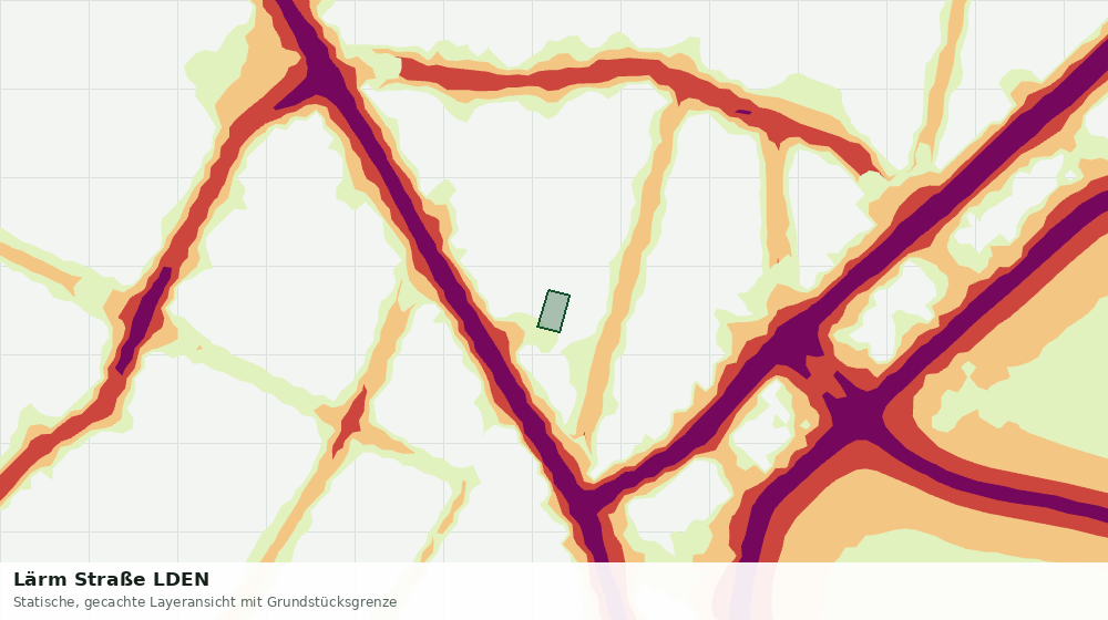 Statische Kartenansicht: Lärm Straße LDEN