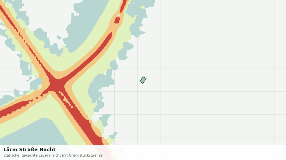 Statische Kartenansicht: Lärm Straße Nacht