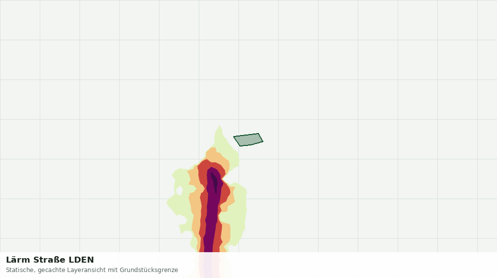 Statische Kartenansicht: Lärm Straße LDEN